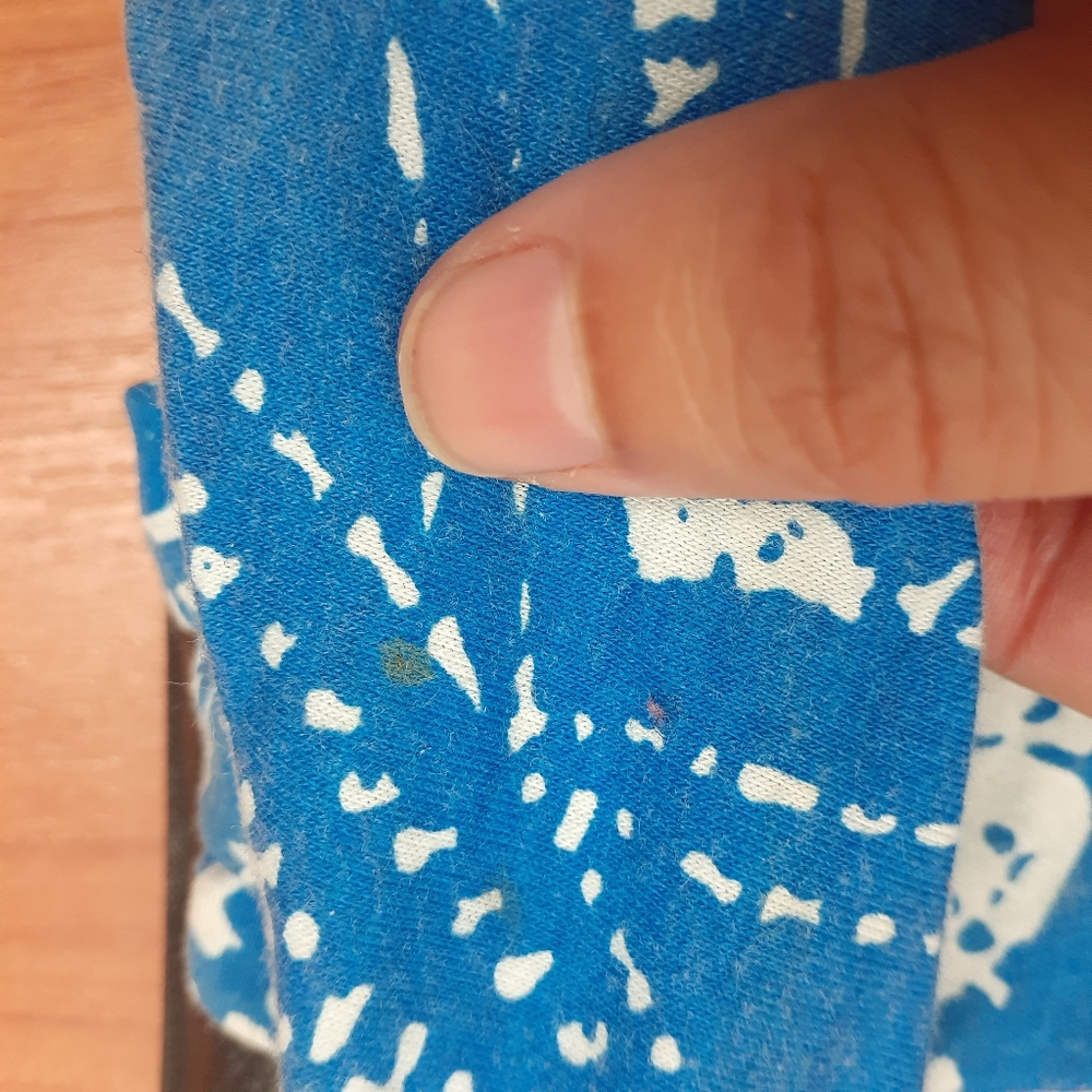 SANUK Royal blue and white fabric upper yoga mat footbed - Picture 5 of 7